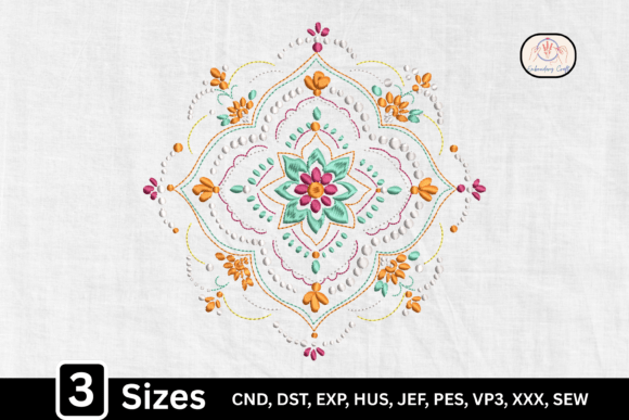 Decorative Boho Floral Mandala