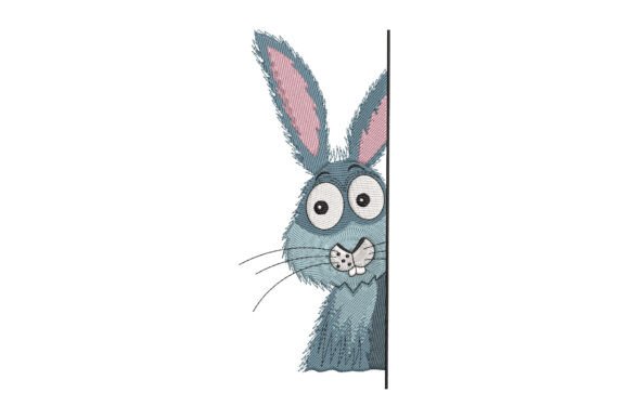 Funny Peeking Rabbit