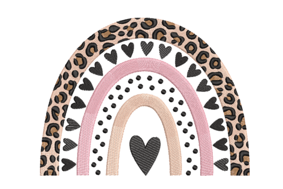 Leopard Rainbow Heart