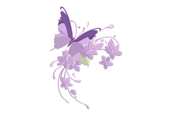 Purple Butterfly Corner