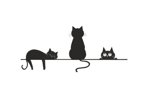 Sleeping Sitting and Peeking Cats