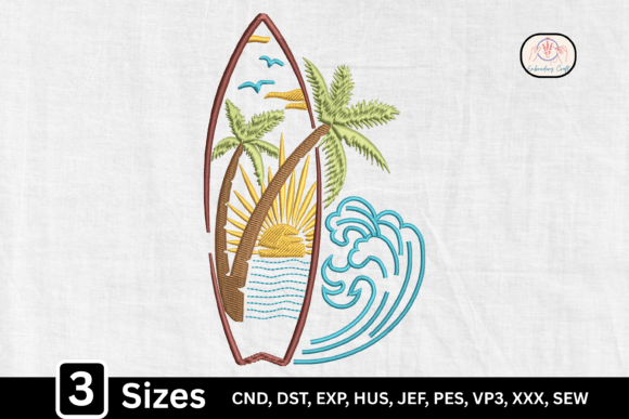 Tropical Summer Surfboard